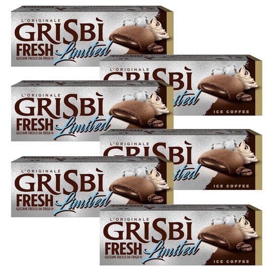 MATILDE VICENZI Grisbi Ice Coffee - Włoskie biszkopty z nadzieniem kawowym 135 g 6 paczek Inna marka