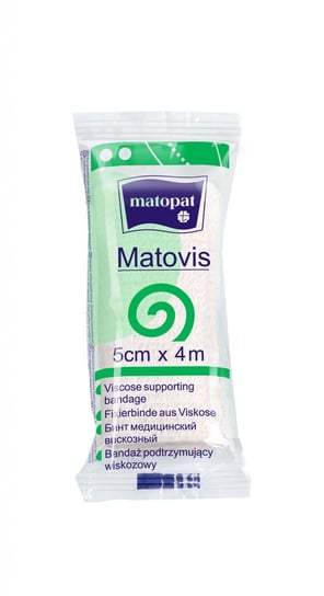 Matopat, Matovis, bandaż podtrzymujący wiskozowy, 5 cm x 4 m Matopat