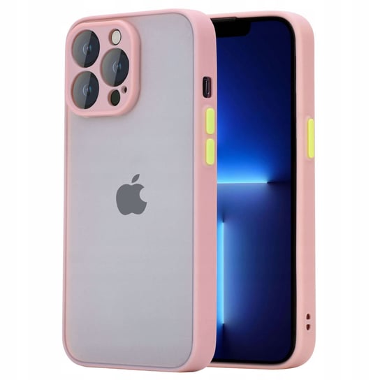 Matowe Etui Z Ochroną Aparatu Do Iphone 12 Pro Różowy Bowi