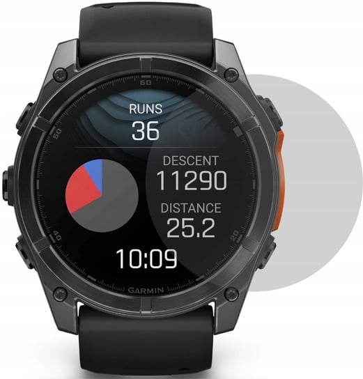 MATOWE szkło hybrydowe do Garmin Fenix 8 51mm szklaochronne.pl