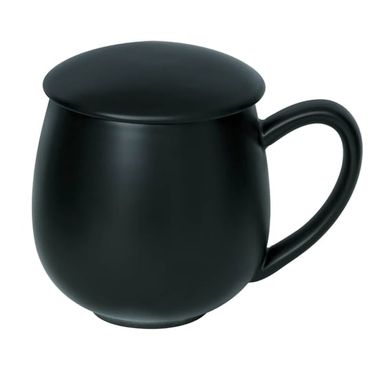 Matowy czarny kubek z zaparzaczem i pokrywką idealny prezent upominek podarunek na każdą okazję Cup&You