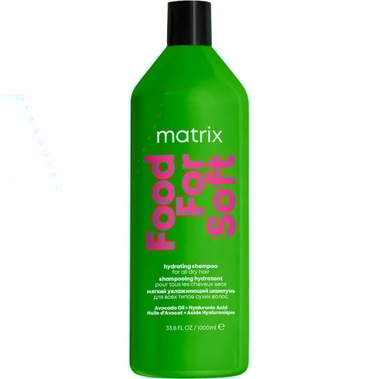 Matrix Food For Soft Hydrating Shampoo Intensywnie Nawilżający Szampon do Wszystkich Rodzajów Suchych Włosów, 1000ml Matrix