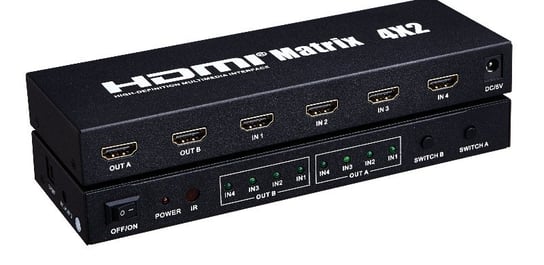 Matrix HDMI Switch Splitter  4x2 3D Pilot 4K 4 x 2 HP