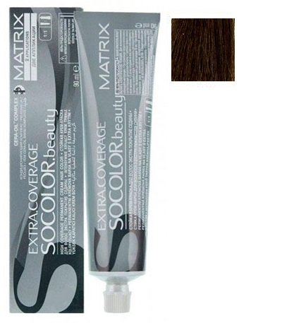 Matrix, Socolor Beauty Extra Coverage, farba do włosów 504N Medium Brown Neutral, 90 ml Matrix