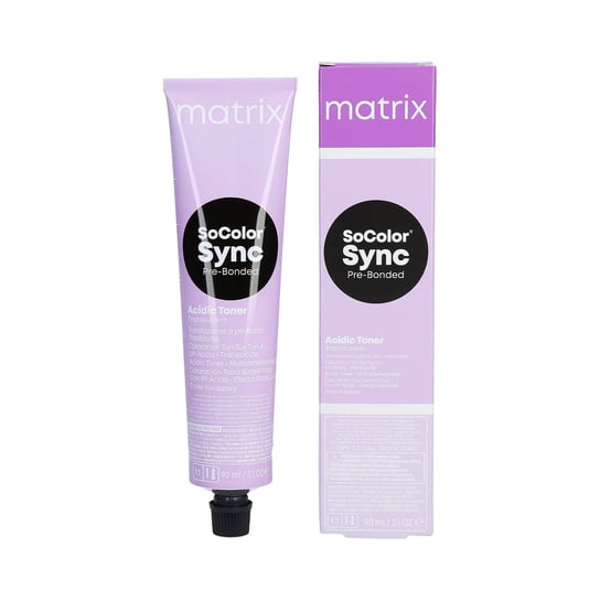 MATRIX, SOCOLOR SYNC,  Pre-Bonded Toner kwasowy do koloryzacji włosów (Ash), 90 ml Matrix