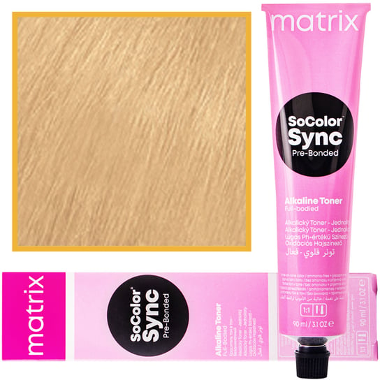 Matrix SoColor Sync PreBond trwały profesjonalny toner do włosów kolor 8G Jasny Blond Złoty 90 ml, kremowa konsystencja Matrix