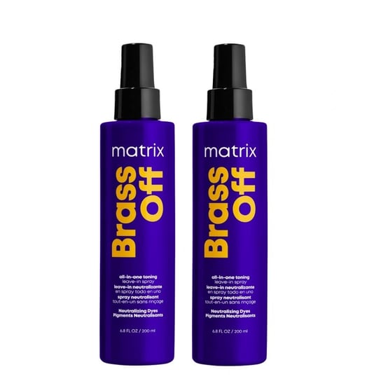 Matrix, Tr Brass Off Spray, Spray Ochładzający Kolor Włosów, 2 Szt. Matrix
