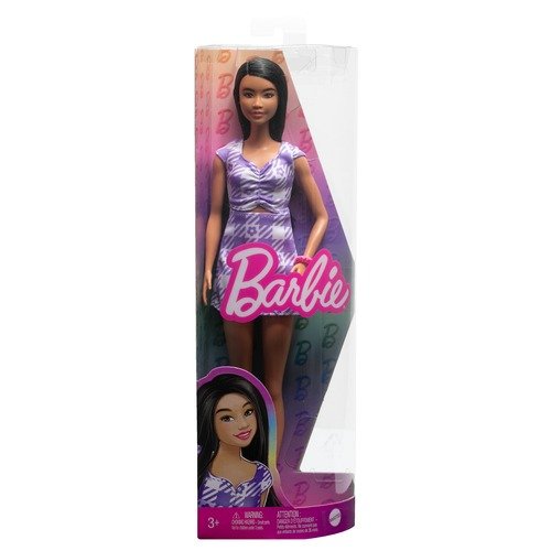 Mattel, Barbie Fashionistas, Lalka Wyższa Niż Standardowa, W Kraciastej Sukience Z Wycięciem Barbie