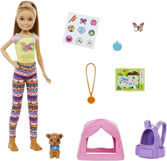 Mattel, Barbie kemping siostra i zwierzątko zestaw z lalką #1 Barbie Entertainment