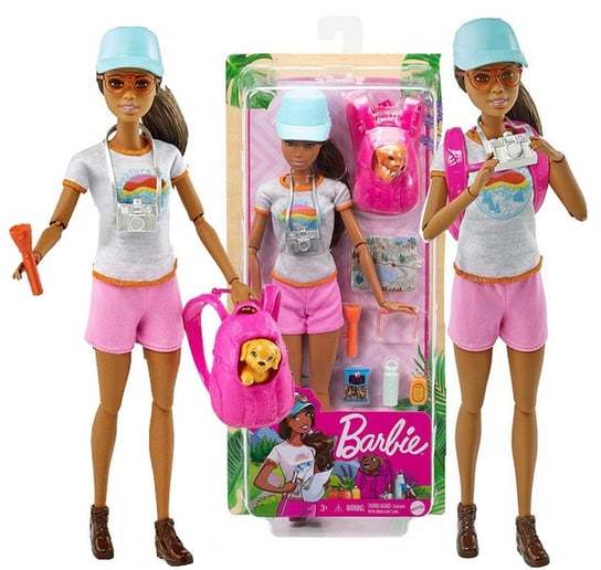 Mattel, Barbie, Lalka Barbie, Turystka Barbie