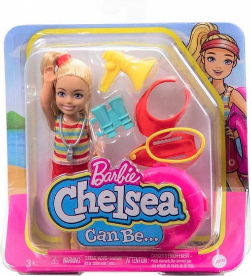 Mattel, Barbie, Lalka Chelsea możesz być kariera Ratowniczka Wodna Mattel