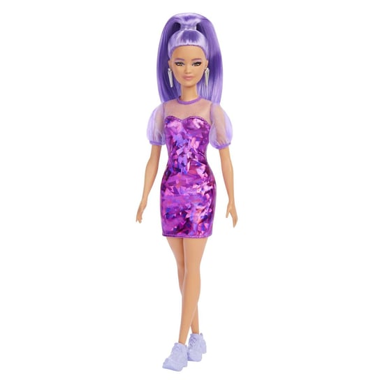 Mattel, Barbie lalka Fashionistas fioletowa stylizacja Barbie