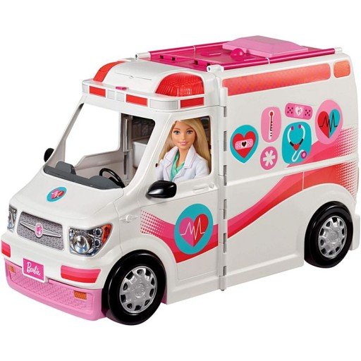 Mattel, Barbie, pojazd Karetka - Mobilna klinika, zestaw, FRM19 Barbie
