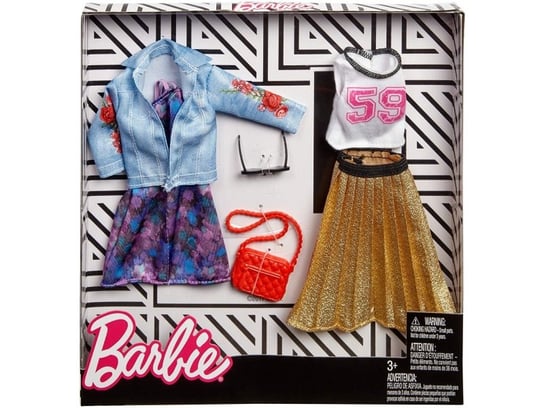 Mattel, Barbie, ubranka + akcesoria, 2-pak Barbie