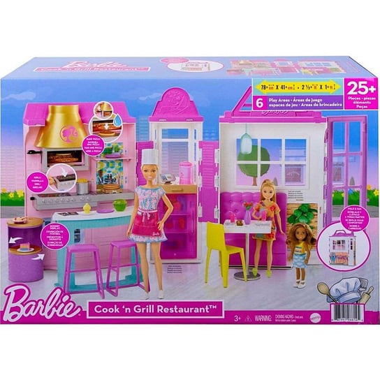 Mattel, Barbie, zestaw mebelków Restauracja Mattel