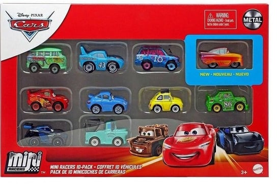 Mattel Cars Mikroauta 10-pak GKG08 GRW27 Metalowe Disney Auta Auta