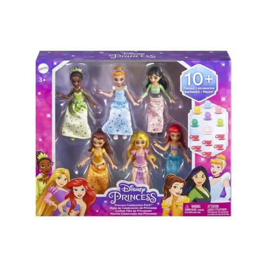 Mattel, DisneyLalki podwieczorek Księżniczek zestaw 6 lalek Mattel