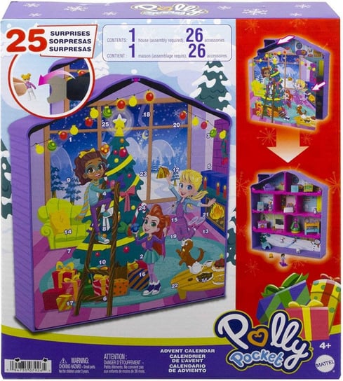 Mattel Figurki Polly Pocket Domek Kalendarz adwentowy Mattel