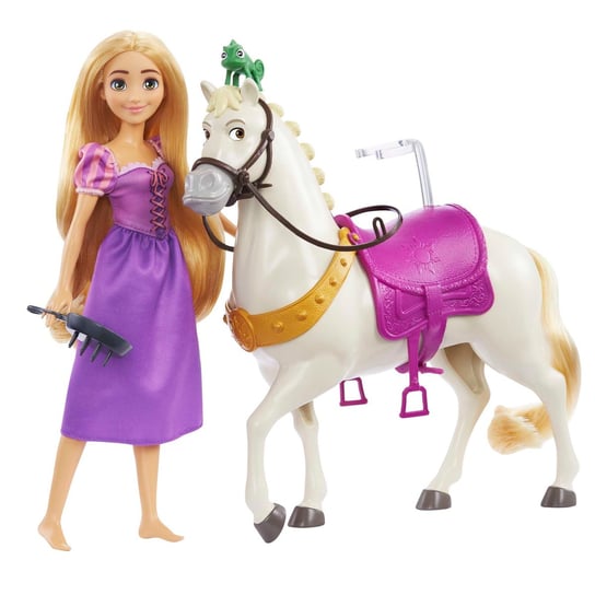 Mattel Hlw23 Disney Princess Roszpunka I Maksimus Lalka + Koń Disney