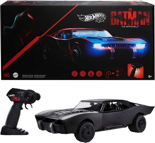 Mattel, Hw Samochod R/C, 1:10, Batman Batmobil, Hcd19 Wb4 Mattel