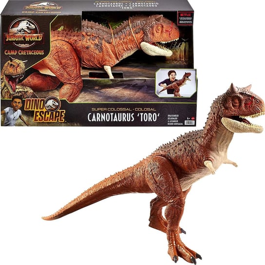 Mattel, Jurassic World, Figurka Kolekcjonerska, Dinozaura, Mega Gigant 99 Cm, Carnotaurus Toro Mattel