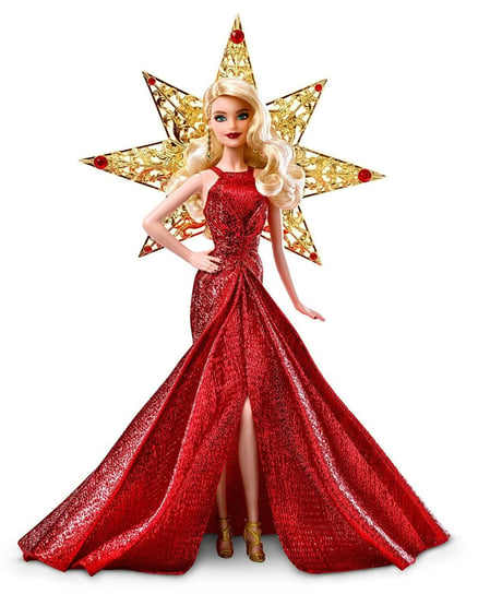 Mattel, lalka Barbie Collector Świąteczna Blond, DYX39 Mattel