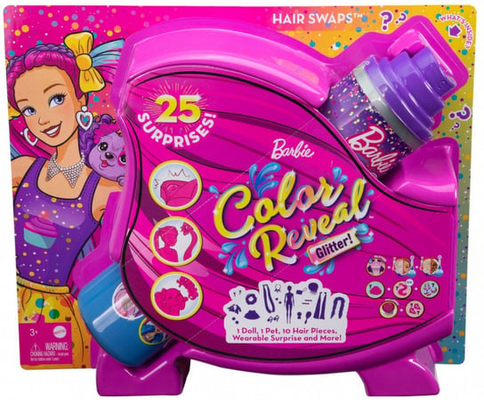 Mattel, Lalka Barbie Color Reveal Modne stylizacje Mattel