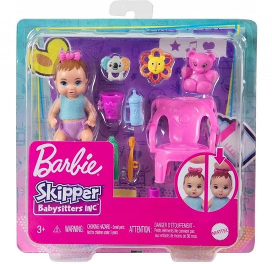 Mattel, Lalka Barbie Dziecko i akcesoria - mycie zębów Mattel