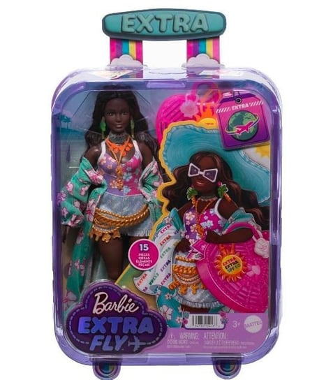 Mattel, Lalka Barbie Extra Fly plażowa Mattel