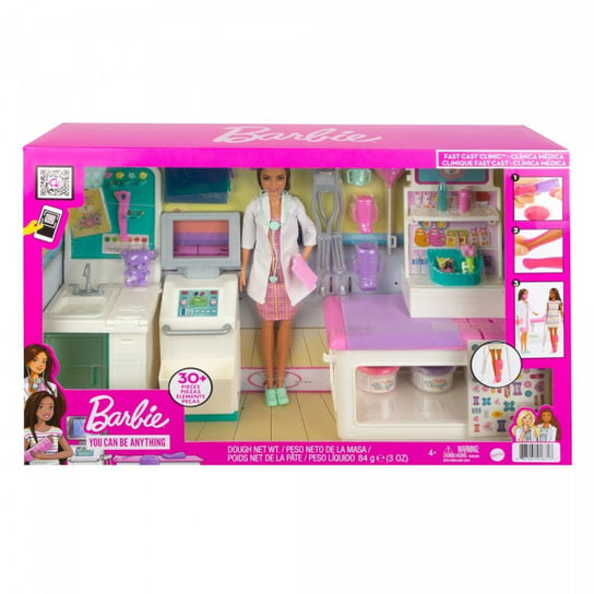 Mattel, Lalka Barbie u lekarza - Zakładamy gips, zestaw Barbie
