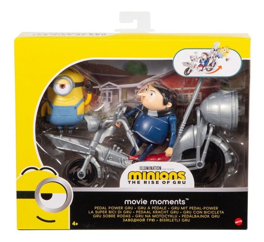Mattel, Minionki, figurka Gru na motocyklu Minionki