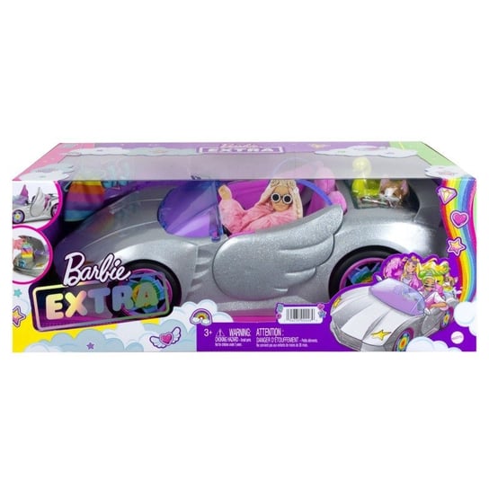 Mattel, Pojazd Kabriolet gwiazd Barbie Extra + akcesoria Mattel