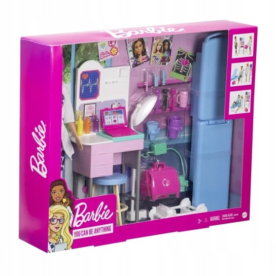 Mattel Zestaw medyczny lalka Barbie Doktor Lekarka akcesoria GWV01 Barbie