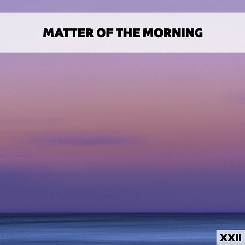 Matter Of The Morning XXII Various Artists
