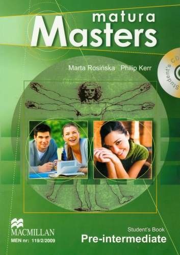 Matura masters pre-intermediate. Student's book. Szkoła ponadgimnazjalna + CD Rosińska Marta, Kerr Philip
