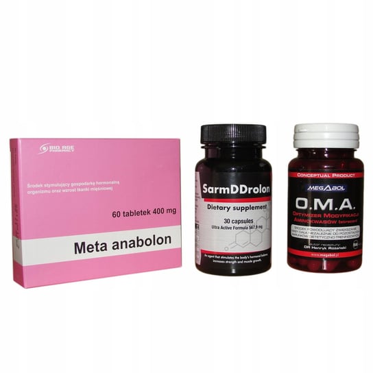 Max 3pak Meta + SarmDDrolon + Oma Moc sterydów Bio Age Pharmacy