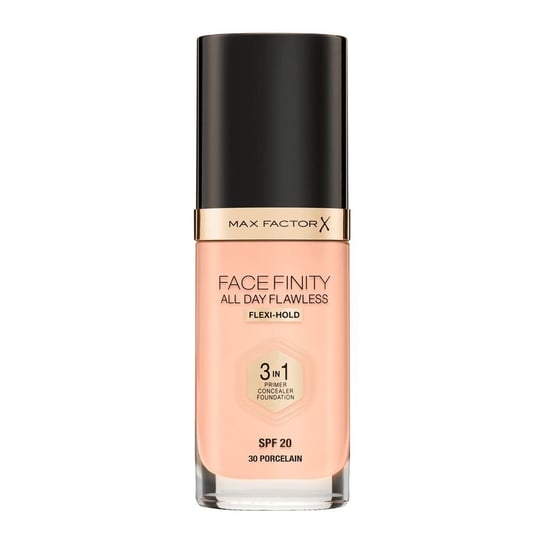Max Factor, Facefinity All Day Flawless 3 in 1, Podkład do twarzy 3w1, 30 Porcelain, Spf 20, 30 ml Max Factor
