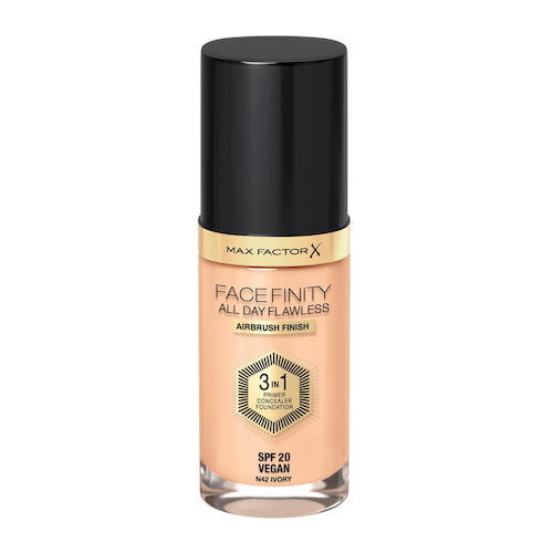 Max Factor, Facefinity All Day Flawless 3in1 Flexi-Hold, Podkład do twarzy, 42 Ivory, SPF 20, 30 ml Max Factor