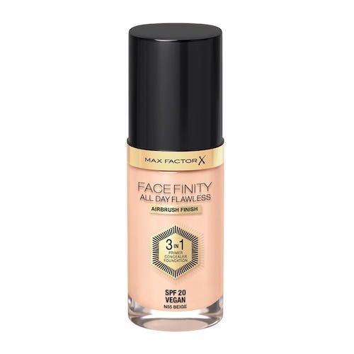 Max Factor, Facefinity All Day Flawless 3in1 Flexi-Hold, Podkład do twarzy, 55 Beige, Spf 20, 30 ml Max Factor
