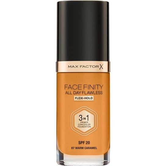 Max Factor Facefinity All Day Flawless podkład o przedłużonej trwałości SPF 20 odcień 87 Warm Caramel 30 ml Max Factor