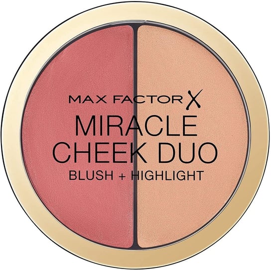 Max Factor, Miracle Cheek Duo, róż i rozświetlacz do twarzy Peach & Champagne, 11 g Max Factor