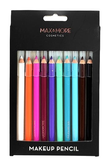 Max & More, Kredki Do Makijażu, 10 Kolorów Max & More