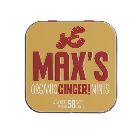 Max's Organic Miętuski imbirowe Ginger Mints 35g BIO Nature Bites