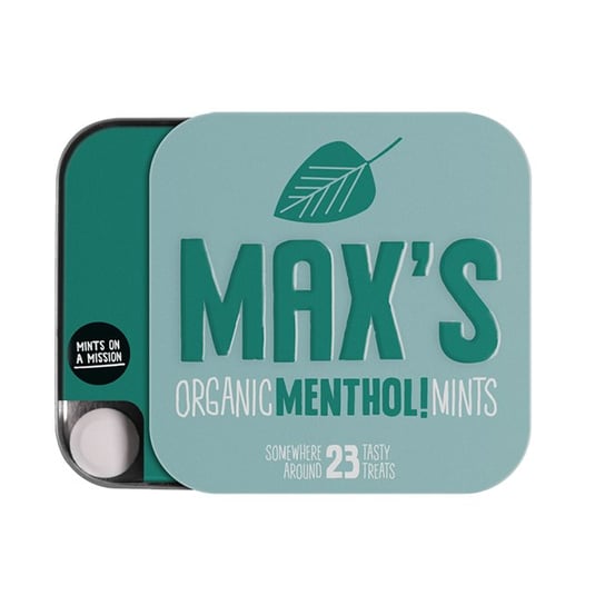 Max's Organic Miętuski miętowe Menthol Mints 14g BIO Nature Bites