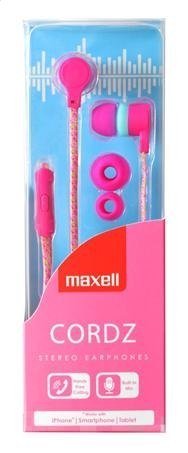 Maxell Earphones With Mic Cordz Pink 303782.00.Cn Maxell