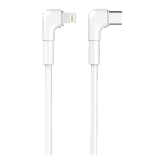 Maxlife kabel kątowy MXUC-09 USB-C - Lightning 1,0 m 27W biały TelForceOne