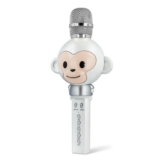 Maxlife Mx-100 Mikrofon Karaoke Głośnik Małpka Dla Dzieci Biały Maxlife