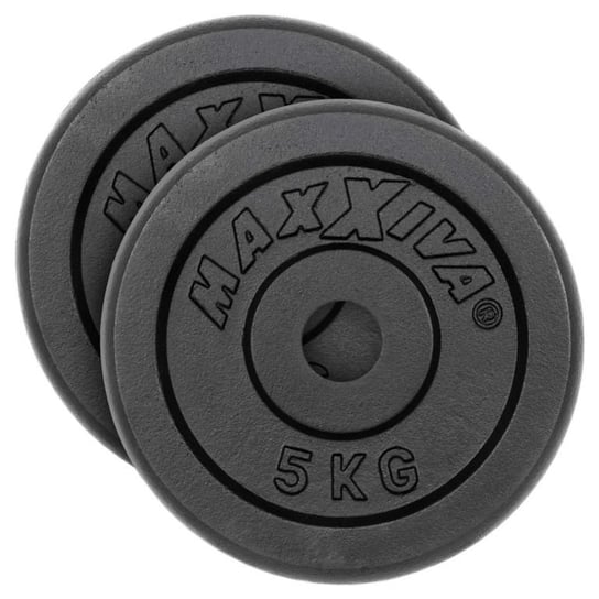 MAXXIVA Zestaw 2 obciążników do hantli o łącznej wadze 10 kg Maxxiva®