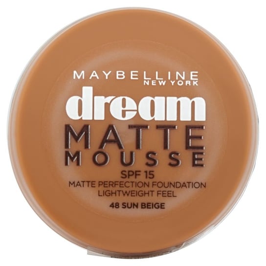 Maybelline, Dream Matte Mousse, Podkład do twarzy, 48 Sun Beige, Spf 15, 18 ml Maybelline