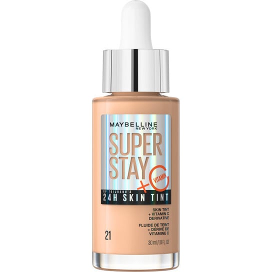 Maybelline, Super Stay 24h Skin Tint, Długotrwały Podkład Rozświetlający Z Witaminą C 21, 30ml Maybelline
